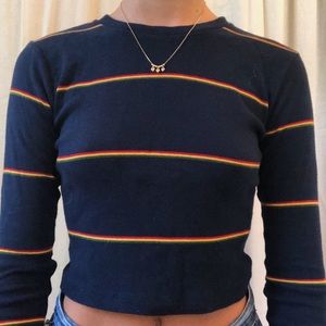 Brandy Melville striped long sleeve top